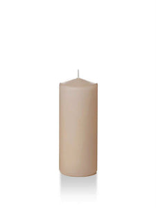 2.25" x 5" Slim Pillar Candles - Sandstone (Set of 4)
