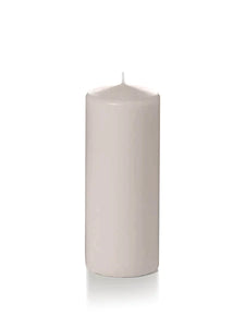 2.25" x 5" Slim Pillar Candles - Taupe (Set of 4)