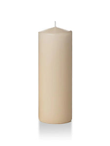 3" x 8" Pillar Candles- Sandstone (Sets of 3)