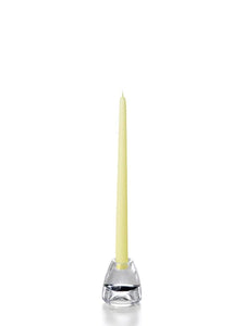 12" Taper Candles - Buttercup Yellow (Set of 12)