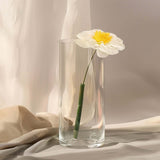 12-Pack Glass Flower Vases Heavy Duty Cylinder Design 10" Clear - Durable Centerpieces for Events