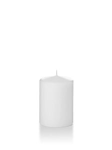 3" x 4” Pillar Candles - White (Set of 3)
