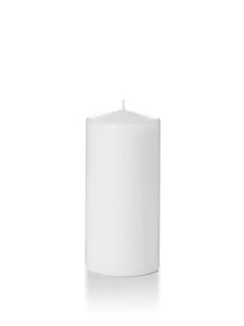 3" x 6" Pillar Candles- White (Set of 3)