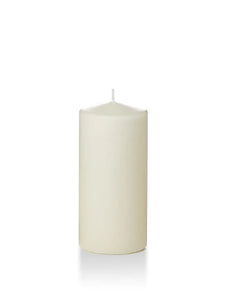 3" x 6" Pillar Candles- Ivory (Set of 3)