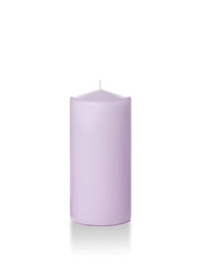 3" x 6" Pillar Candles - Lavender (Set of 3)