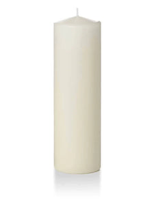3" x 10" Pillar Candles- Ivory (Sets of 3)