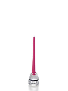 10" Taper Candles- Hot Pink (Set of 12)