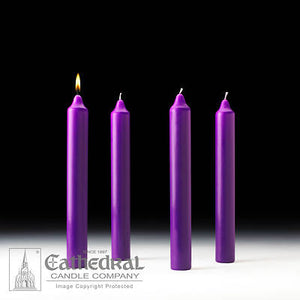 1-1/2" x 12" Purple - PE - Stearine (SET of 4)